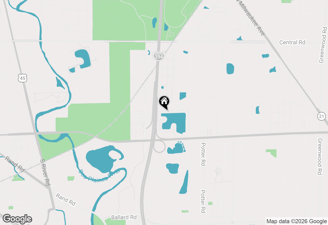 Map of (Address confidential), Des Plaines, Illinois 60016
