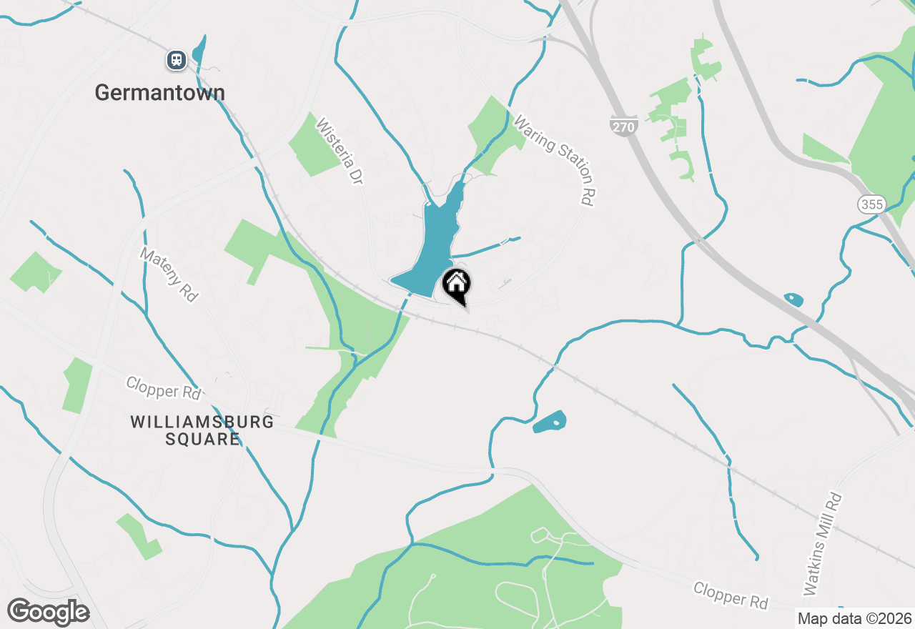 Map of 12309 Silvergate Way #908-D, Germantown, MD 20874