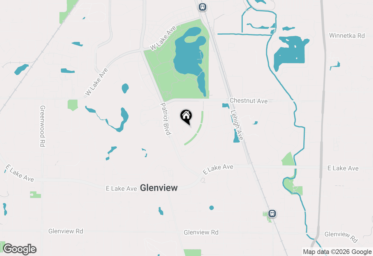 Map of 1598 Annapolis Drive, Glenview, IL 60026