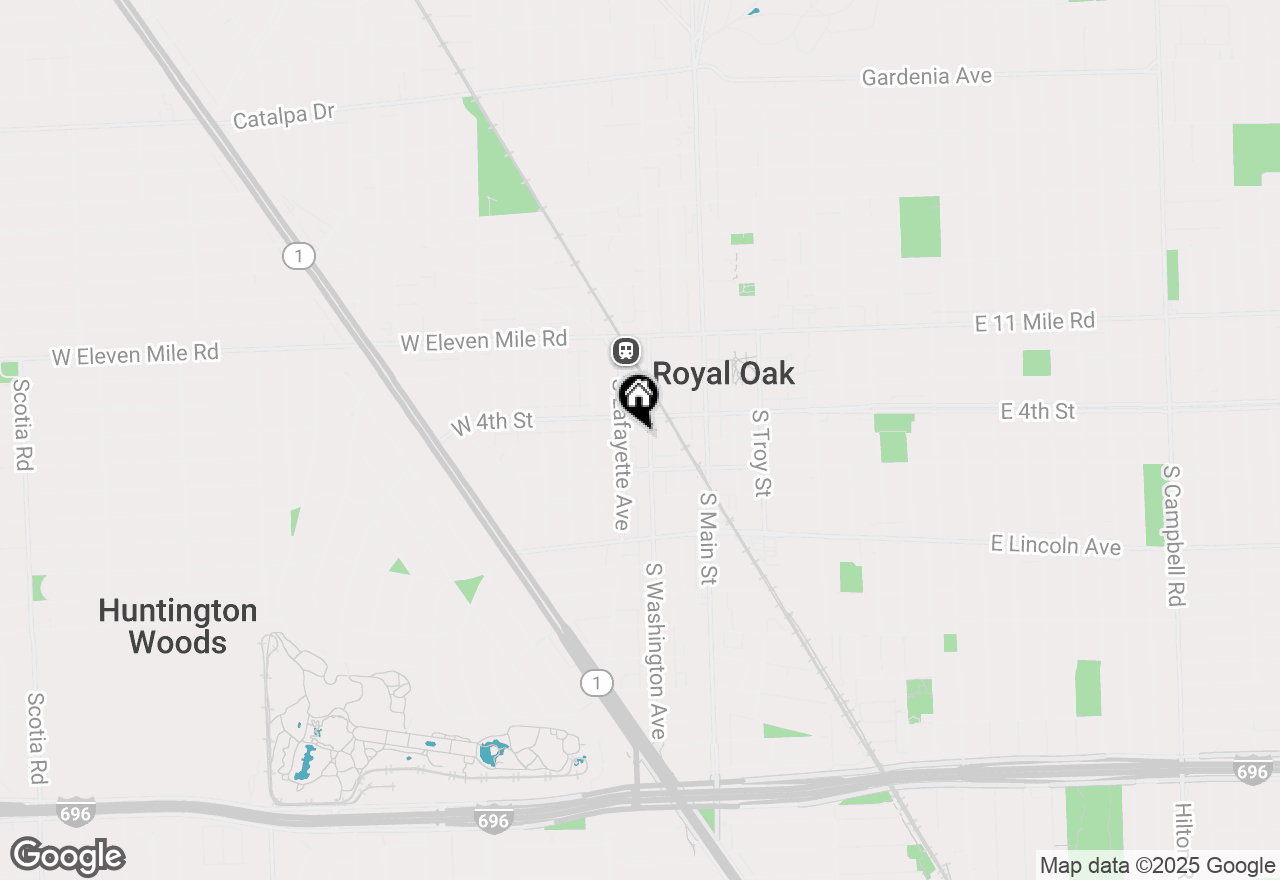 Map of 432 S Washington Avenue #1402, Royal Oak, MI 48067