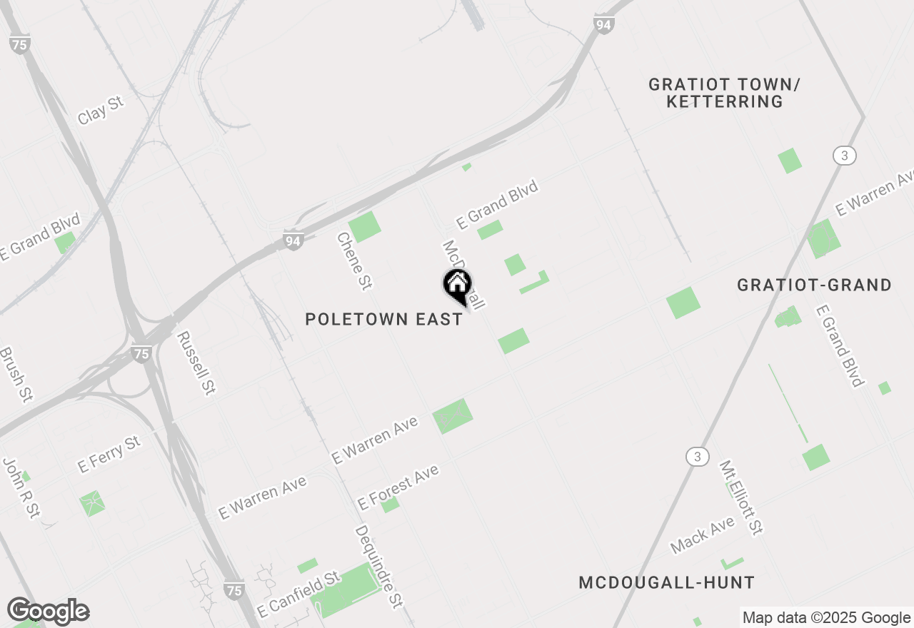 Map of 5361 Mitchell Street, Detroit, MI 48211