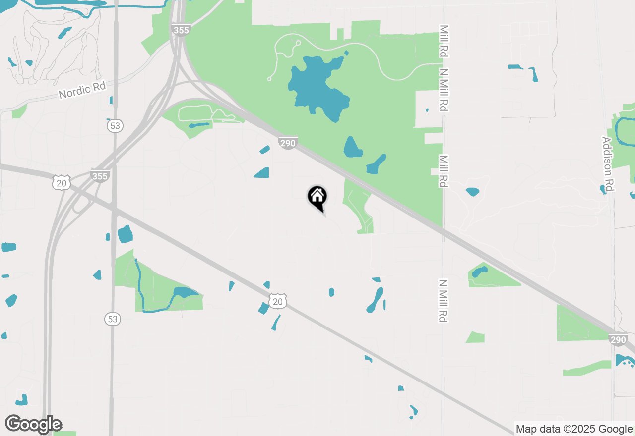 Map of 1221 N Hickory Trail, Addison, IL 60101