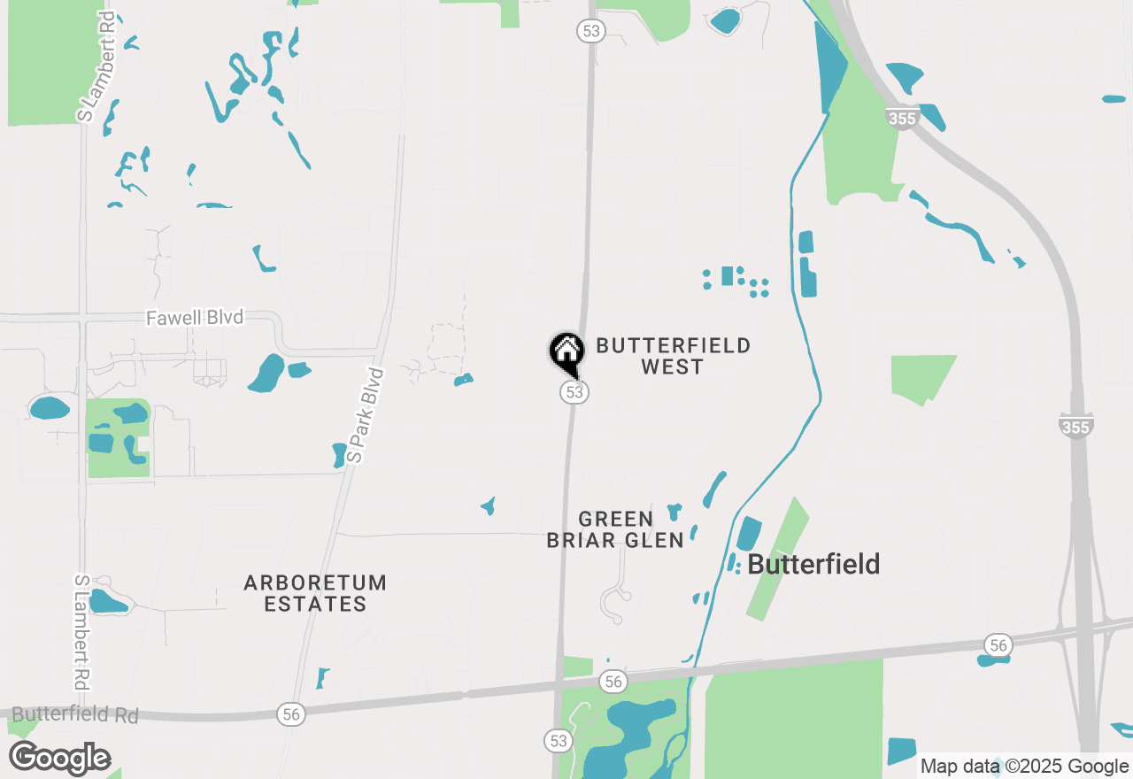 Map of 2S151 Stratford Road, Glen Ellyn, IL 60137