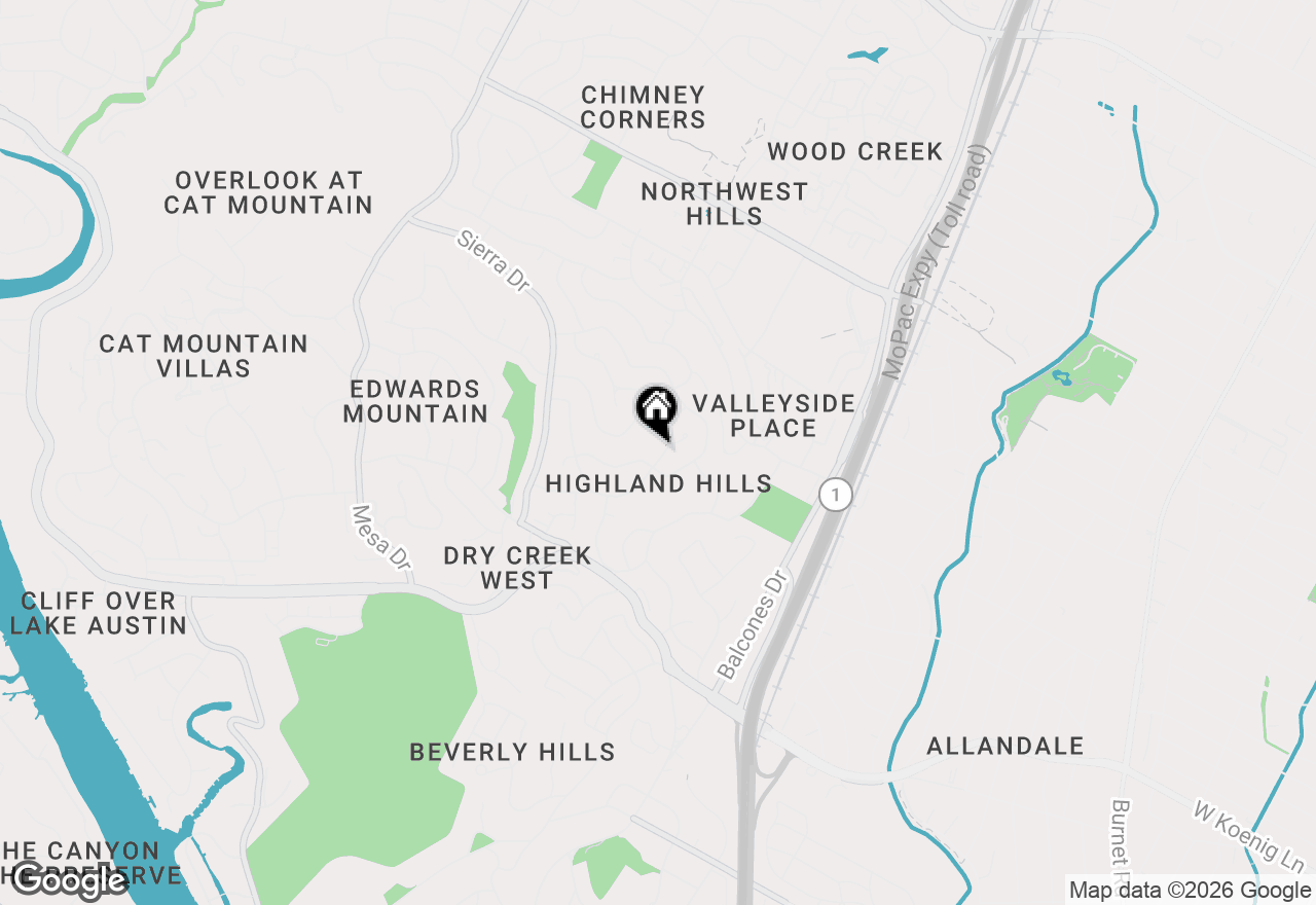 Map of 3514 Hillbrook Dr, Austin, TX 78731