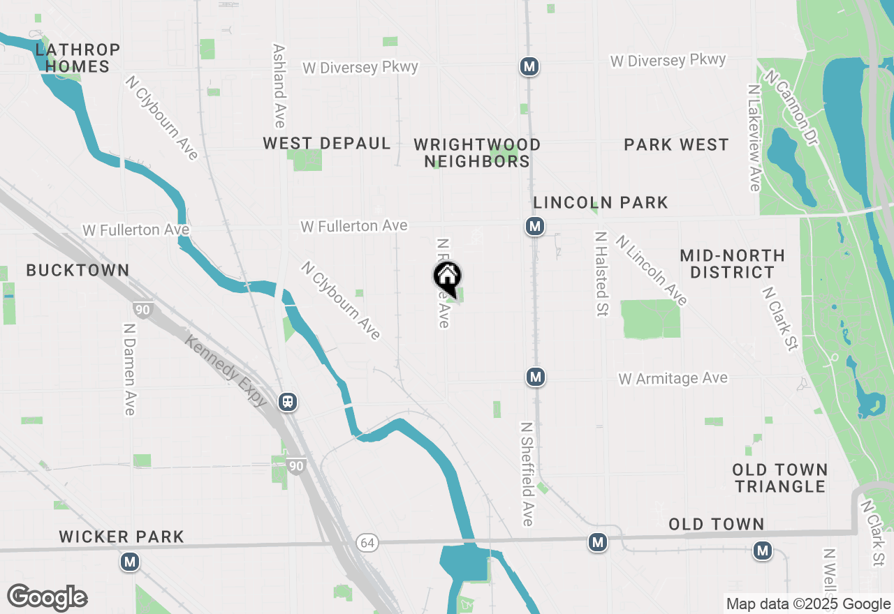 Map of 1159 W Webster Avenue #2, Chicago, IL 60614