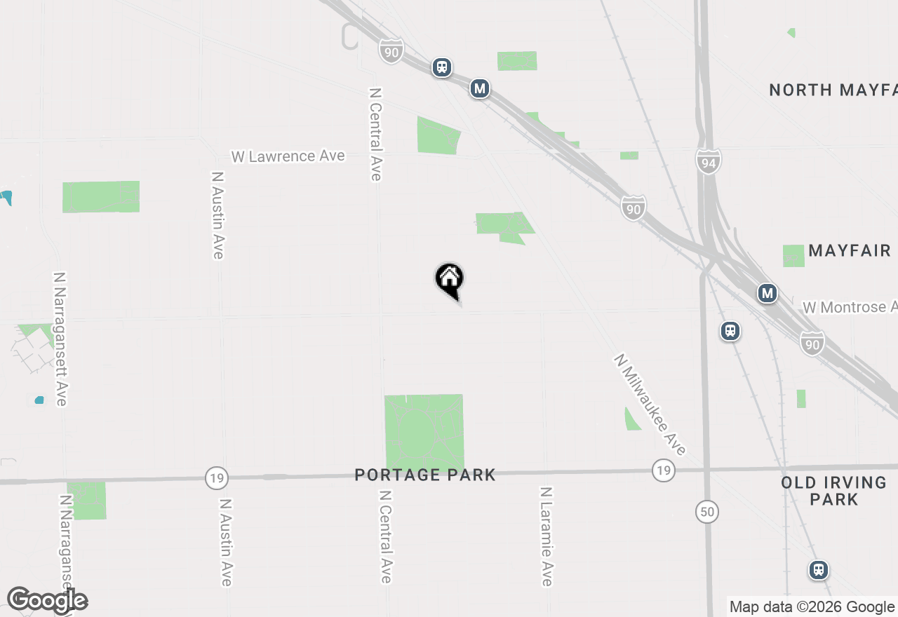 Map of 5414 W Montrose Avenue #G, Chicago, IL 60641
