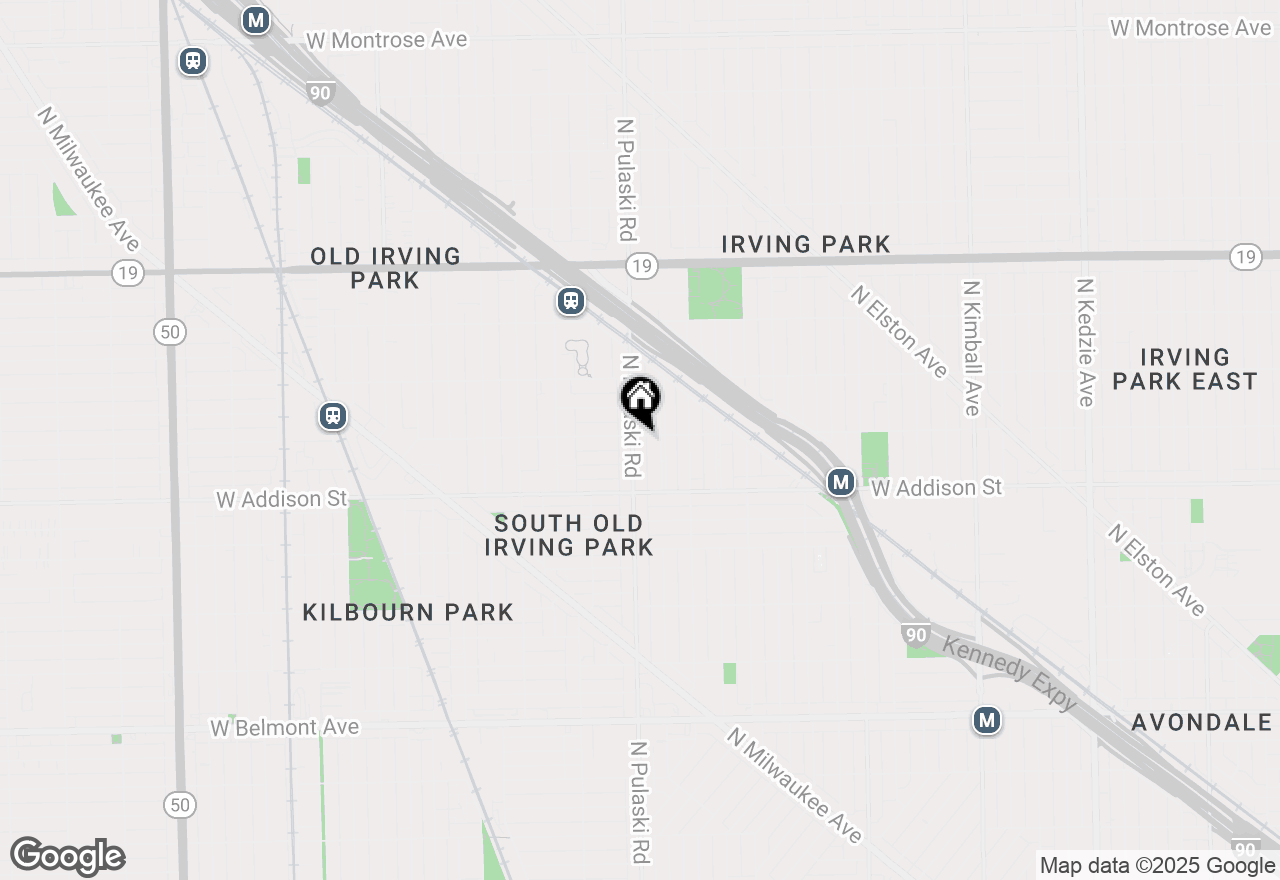 Map of 3951 W Waveland Avenue #2, Chicago, IL 60618