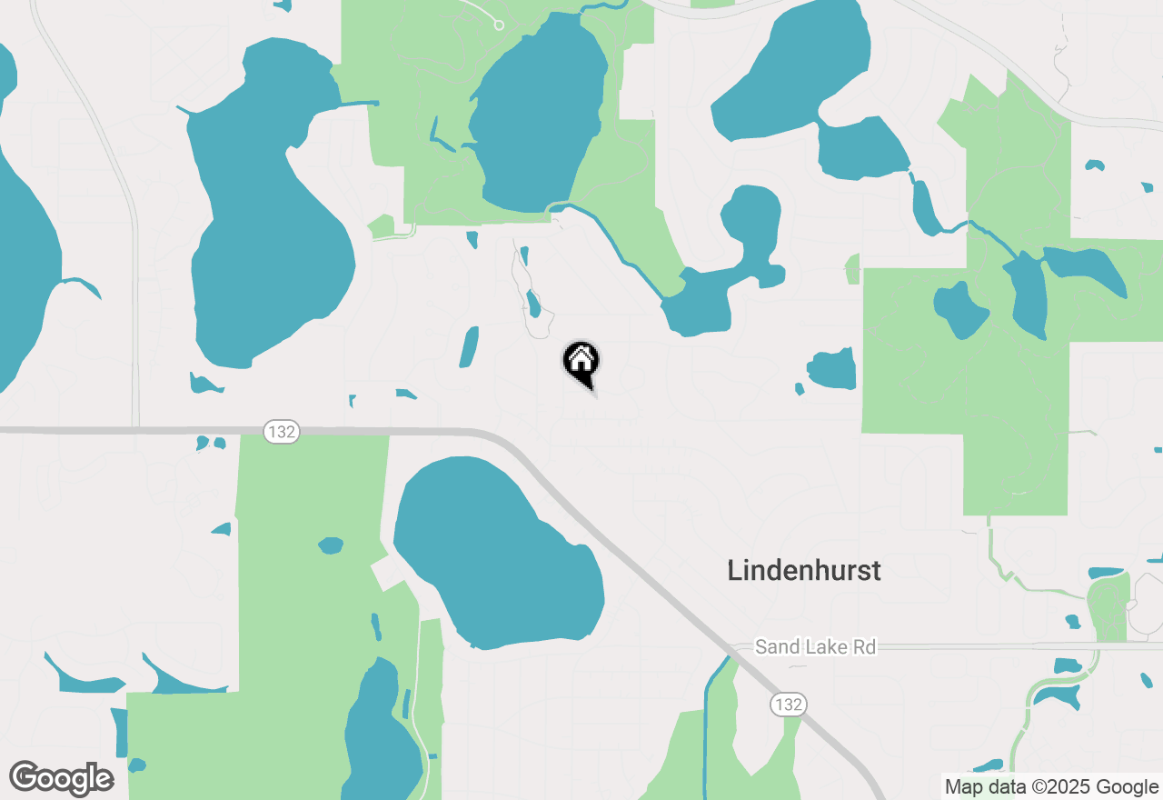 Map of 1805 Pinecrest Lane, Lindenhurst, IL 60046