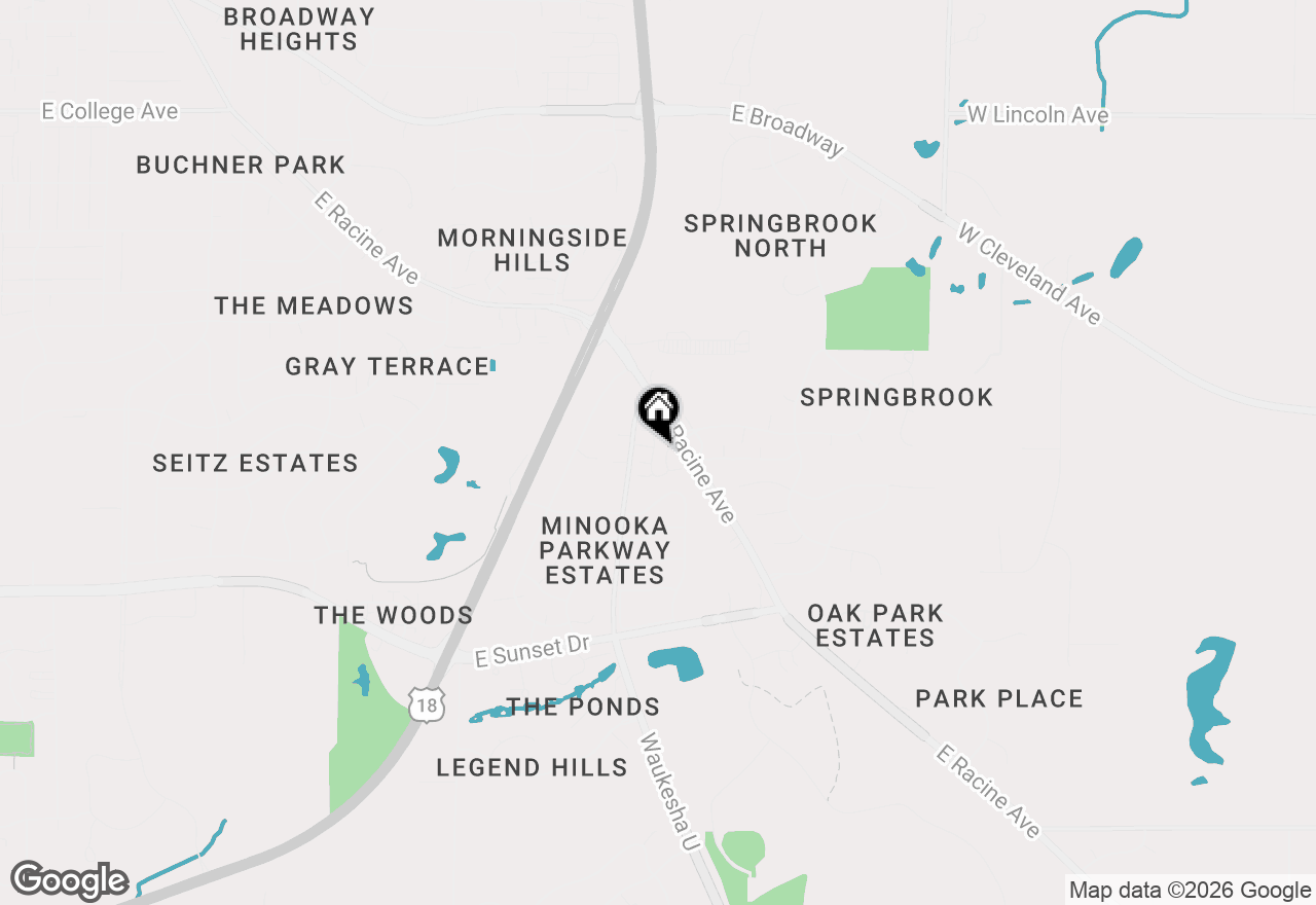 Map of 1035 Guthrie Rd #1, Waukesha, WI 53186