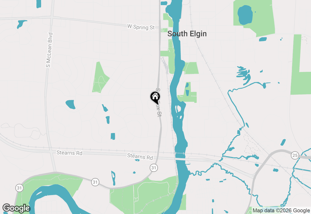 Map of 375 Woodridge Circle #F, South Elgin, IL 60177