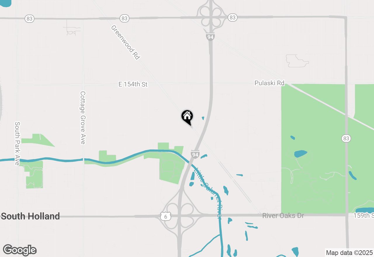 Map of 15659 Dante Drive, South Holland, IL 60473