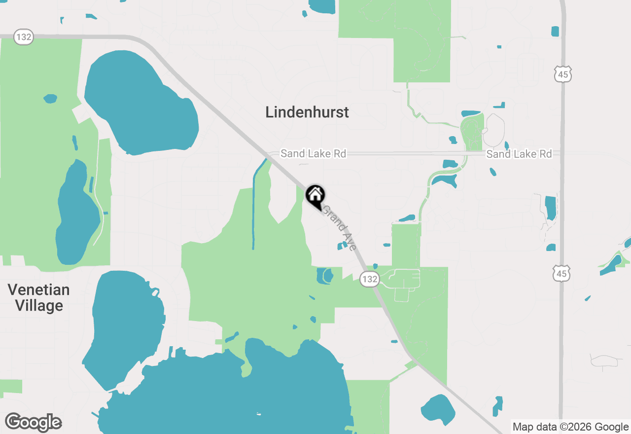 Map of 2309 Greenbriar Lane, Lindenhurst, IL 60046