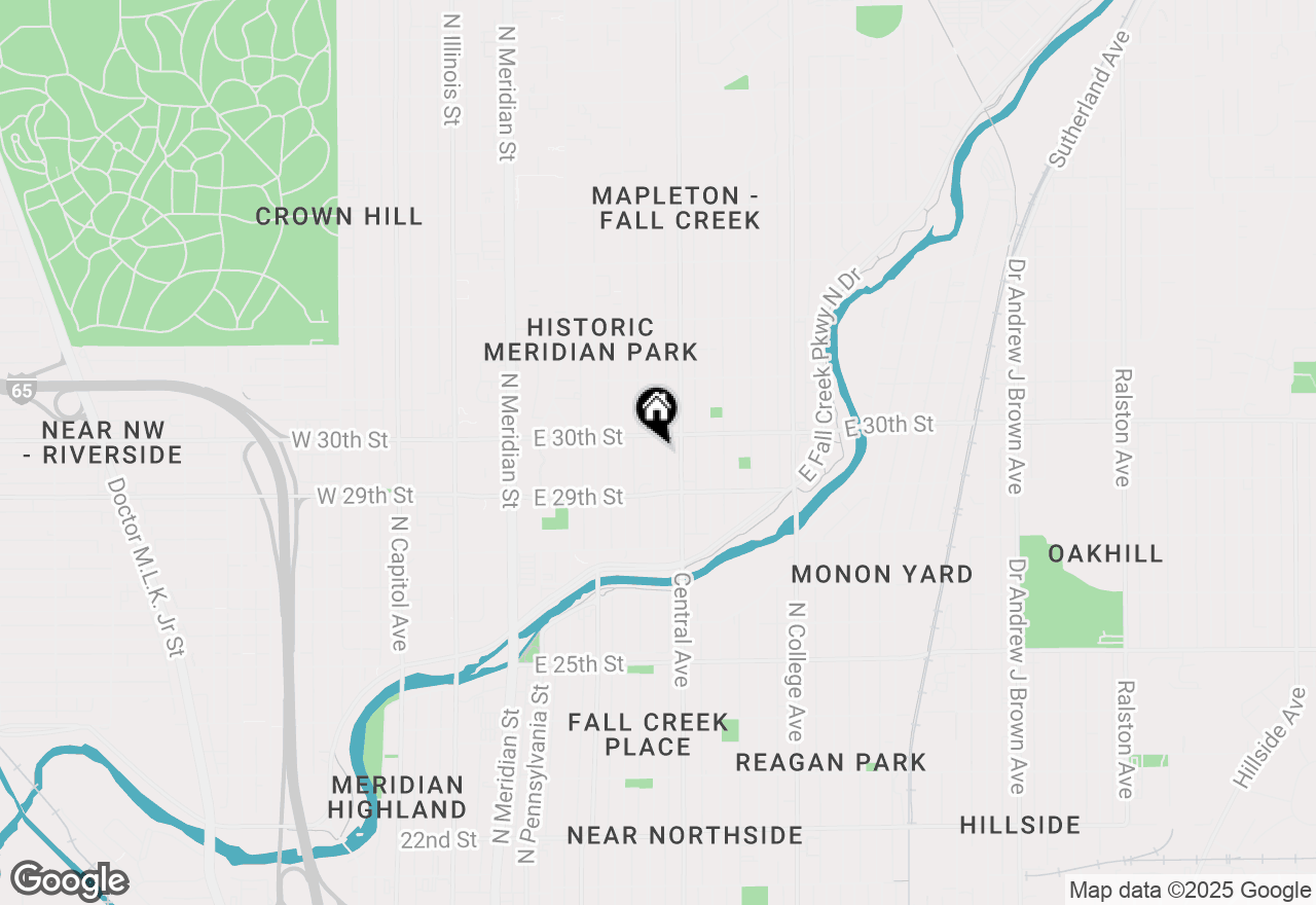 Map of 2945 N New Jersey Street, Indianapolis, IN 46205