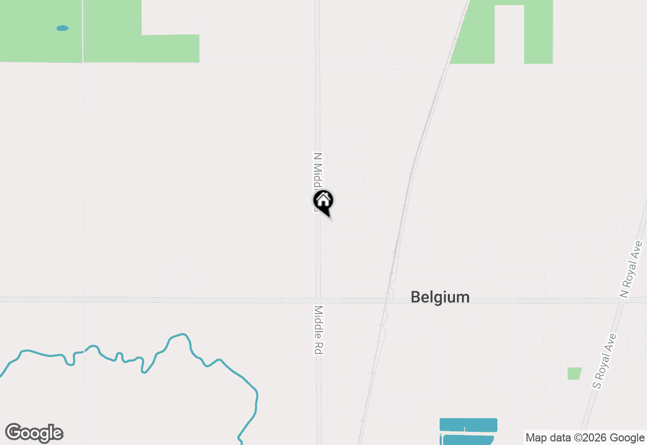 Map of 235 W Redding Cir, Belgium, WI 53004