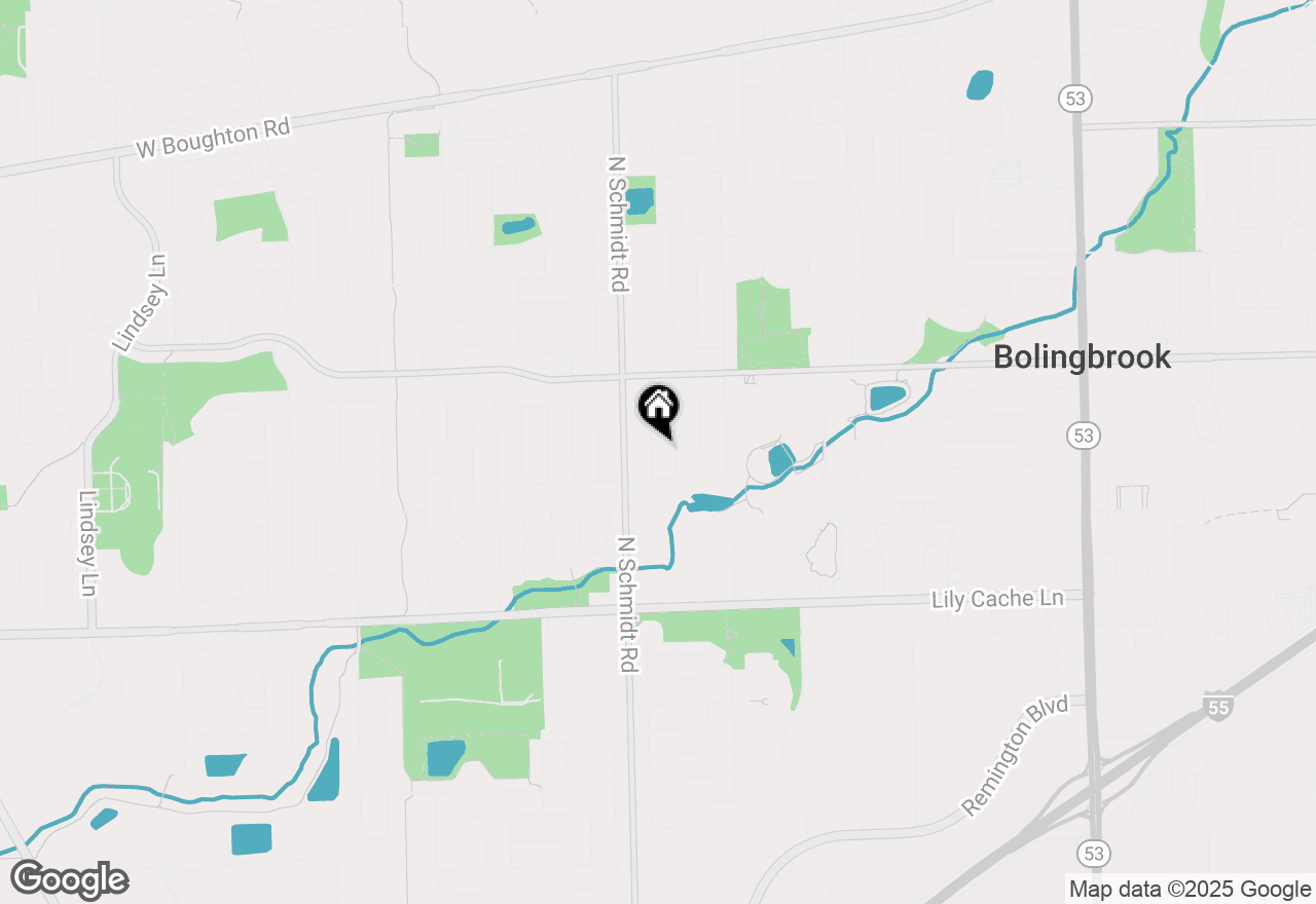 Map of 144 Oakwood Drive, Bolingbrook, IL 60440