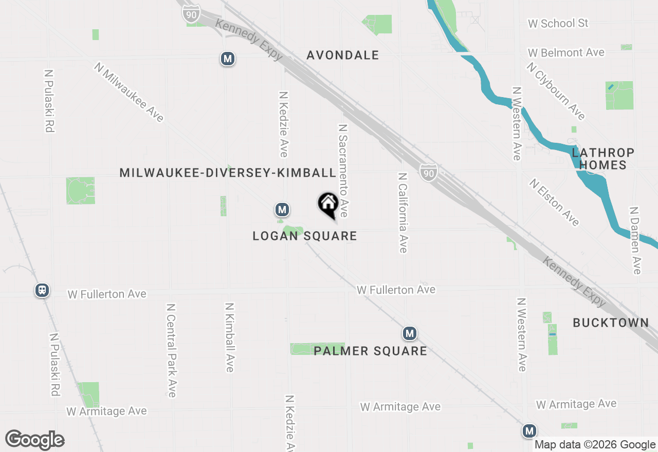 Map of 3034 W Logan Boulevard #3, Chicago, IL 60647
