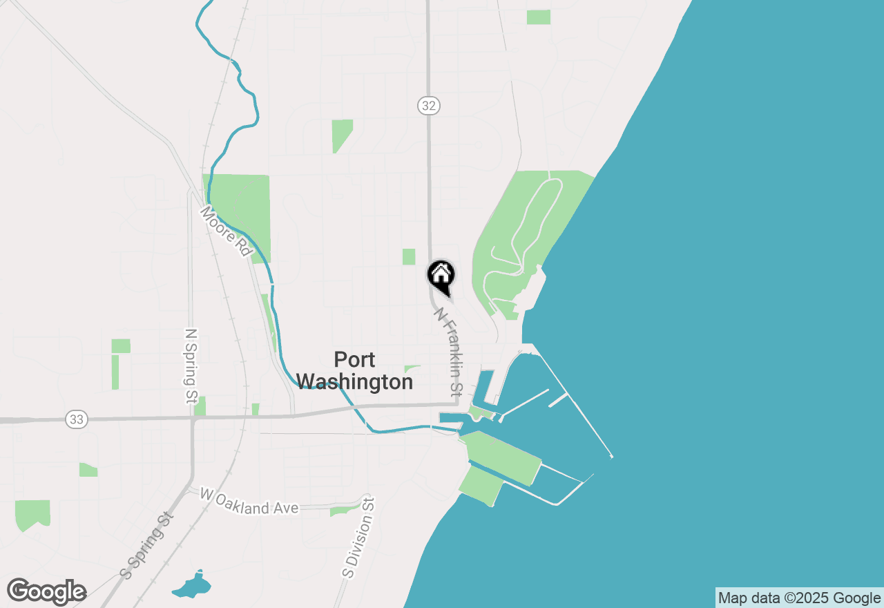 Map of 117 E Van Buren St, Port Washington, WI 53074