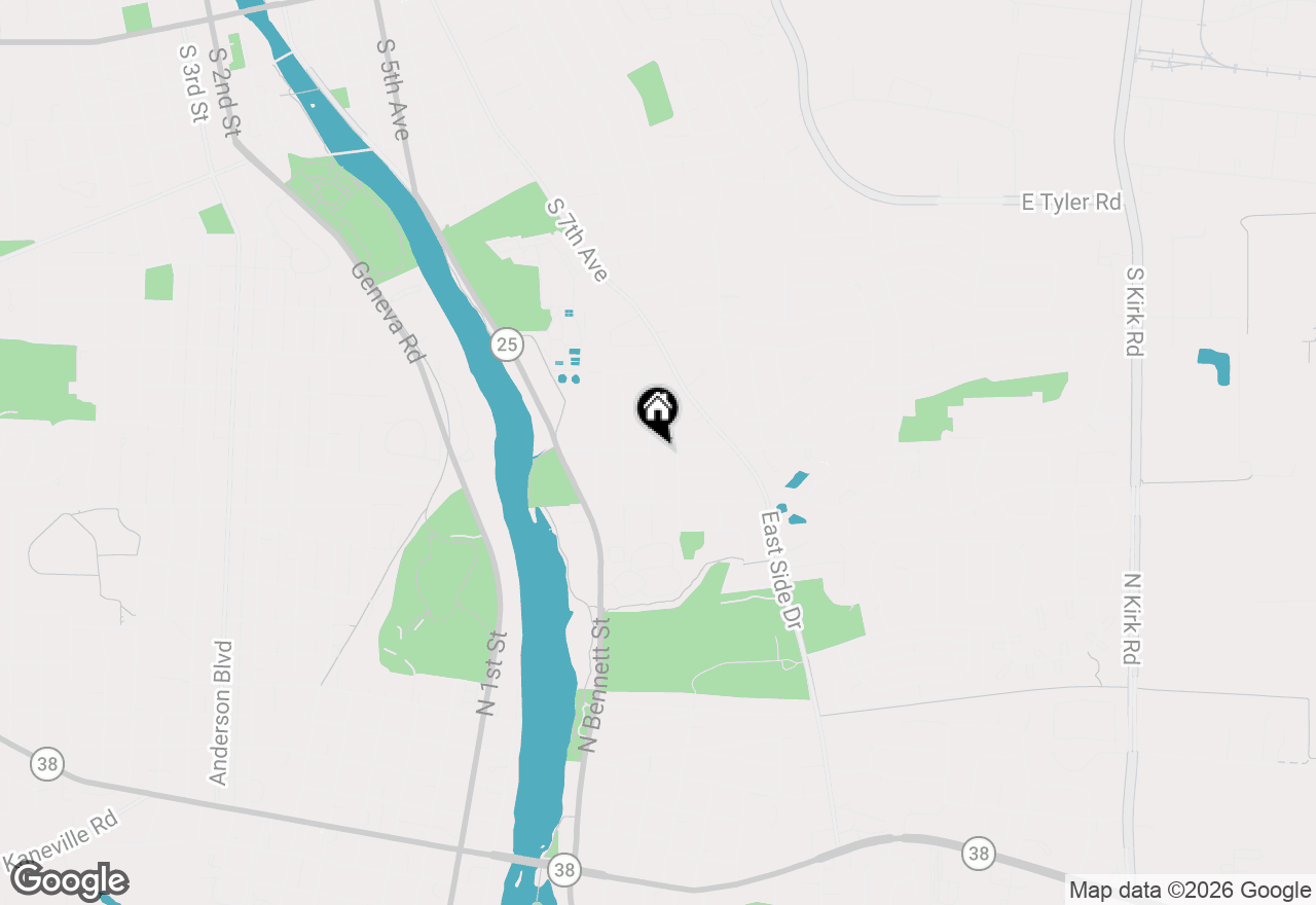 Map of 304 Moore Avenue, St. Charles, IL 60174