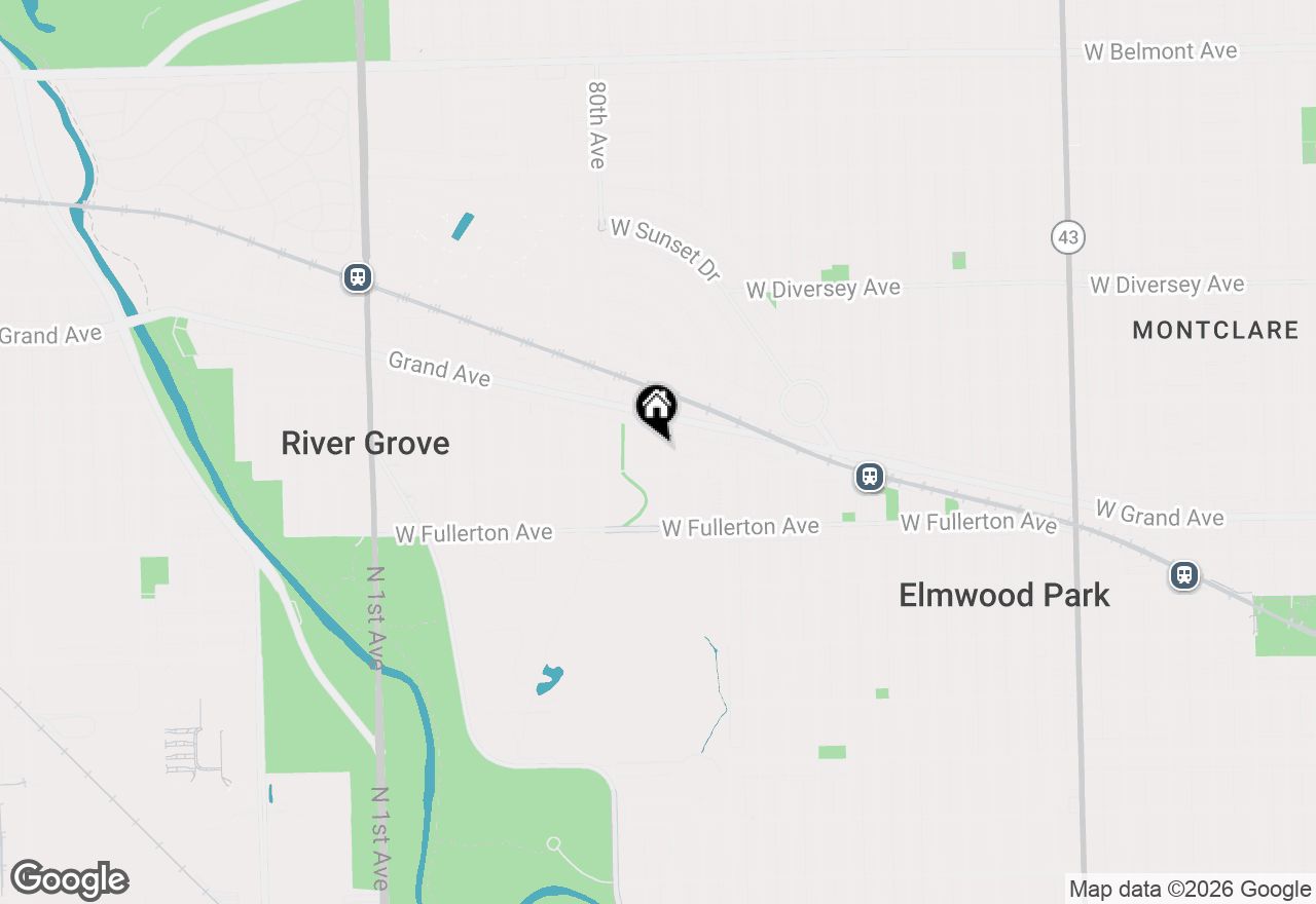 Map of 2514 N 79th Avenue, Elmwood Park, IL 60707