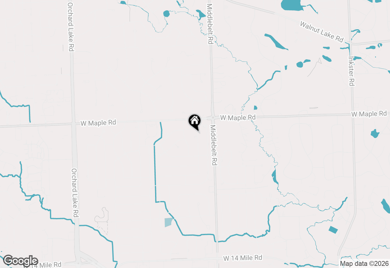 Map of 6540 Alderley Way, West Bloomfield, MI 48322