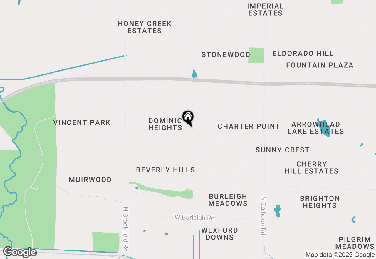 Map of 3640 Arroyo Rd, Brookfield, WI 53045