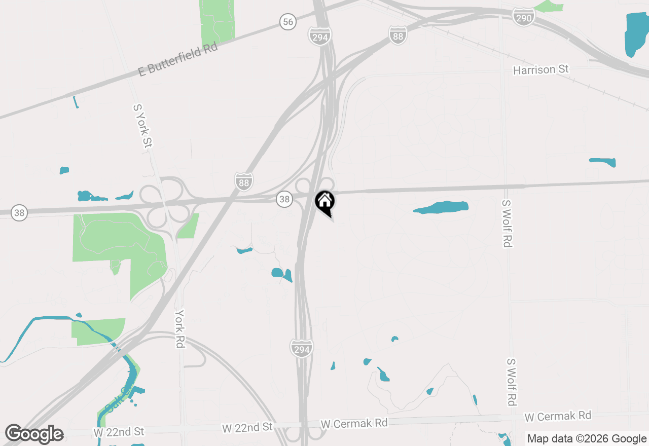 Map of 1217 Degener Avenue, Elmhurst, IL 60126