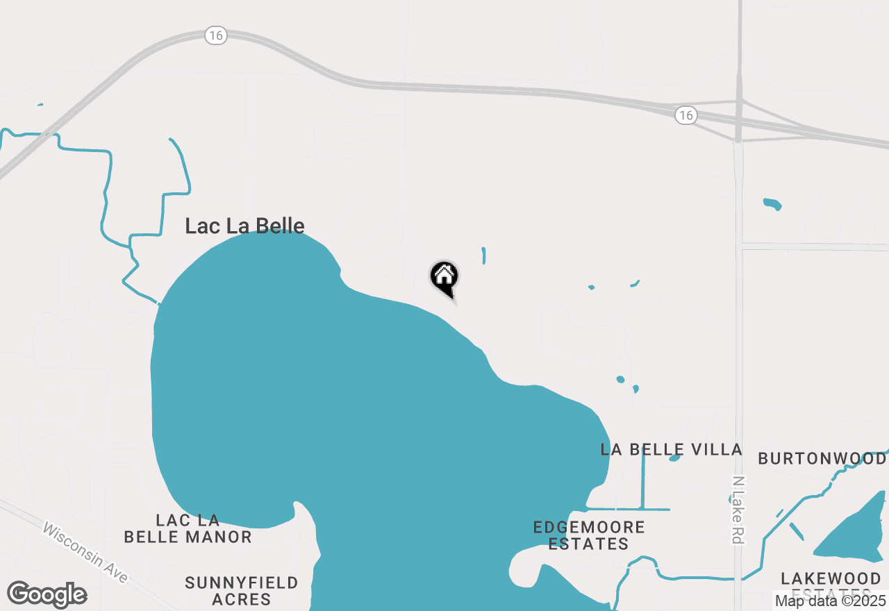 Map of 302 Lac La Belle Dr, Oconomowoc, WI 53066