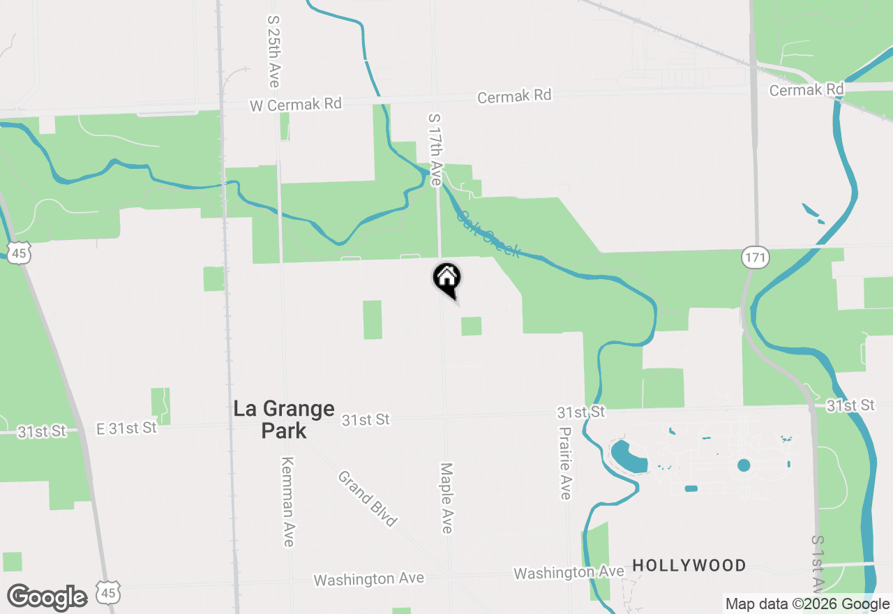 Map of 2711 Maple Avenue, Brookfield, IL 60513