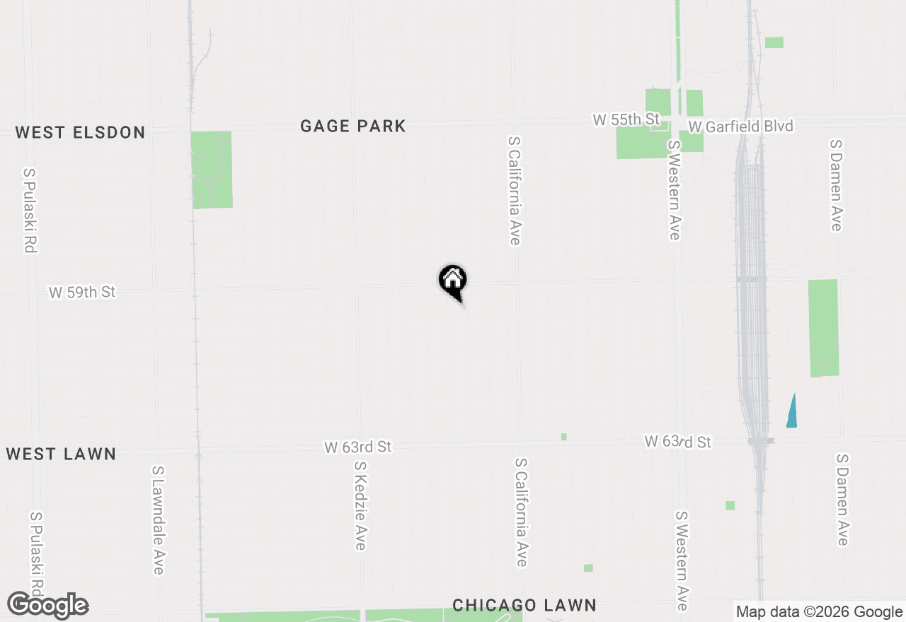 Map of 5938 S Richmond Street, Chicago, IL 60629