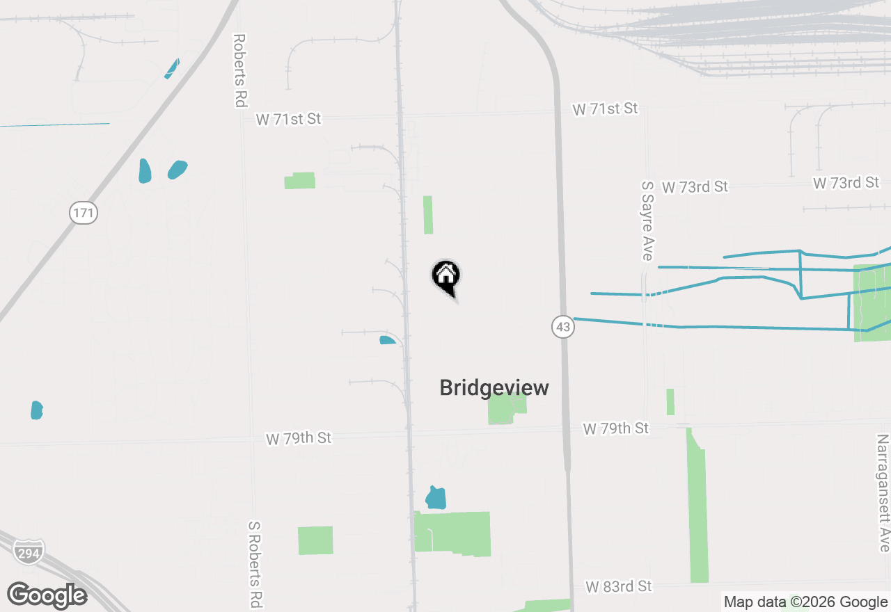 Map of 7545 Beloit Avenue, Bridgeview, IL 60455