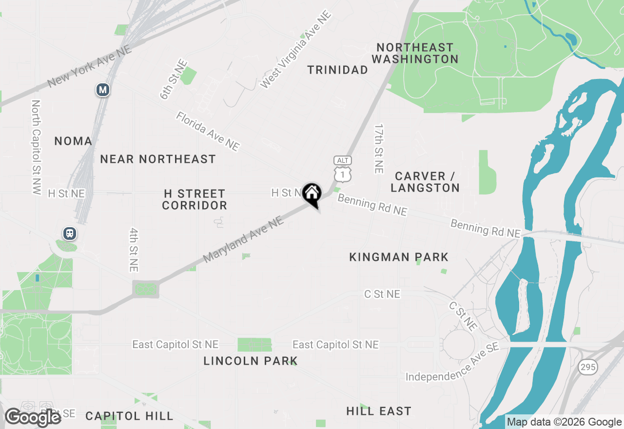 Map of 1417 G Street Ne, Washington, DC 20002