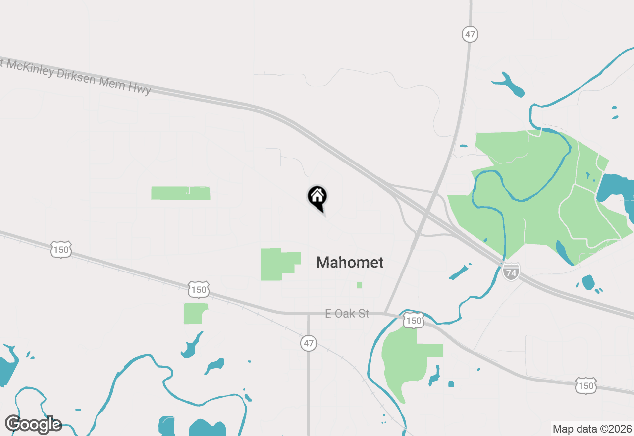 Map of 103 E State Street, Mahomet, IL 61853