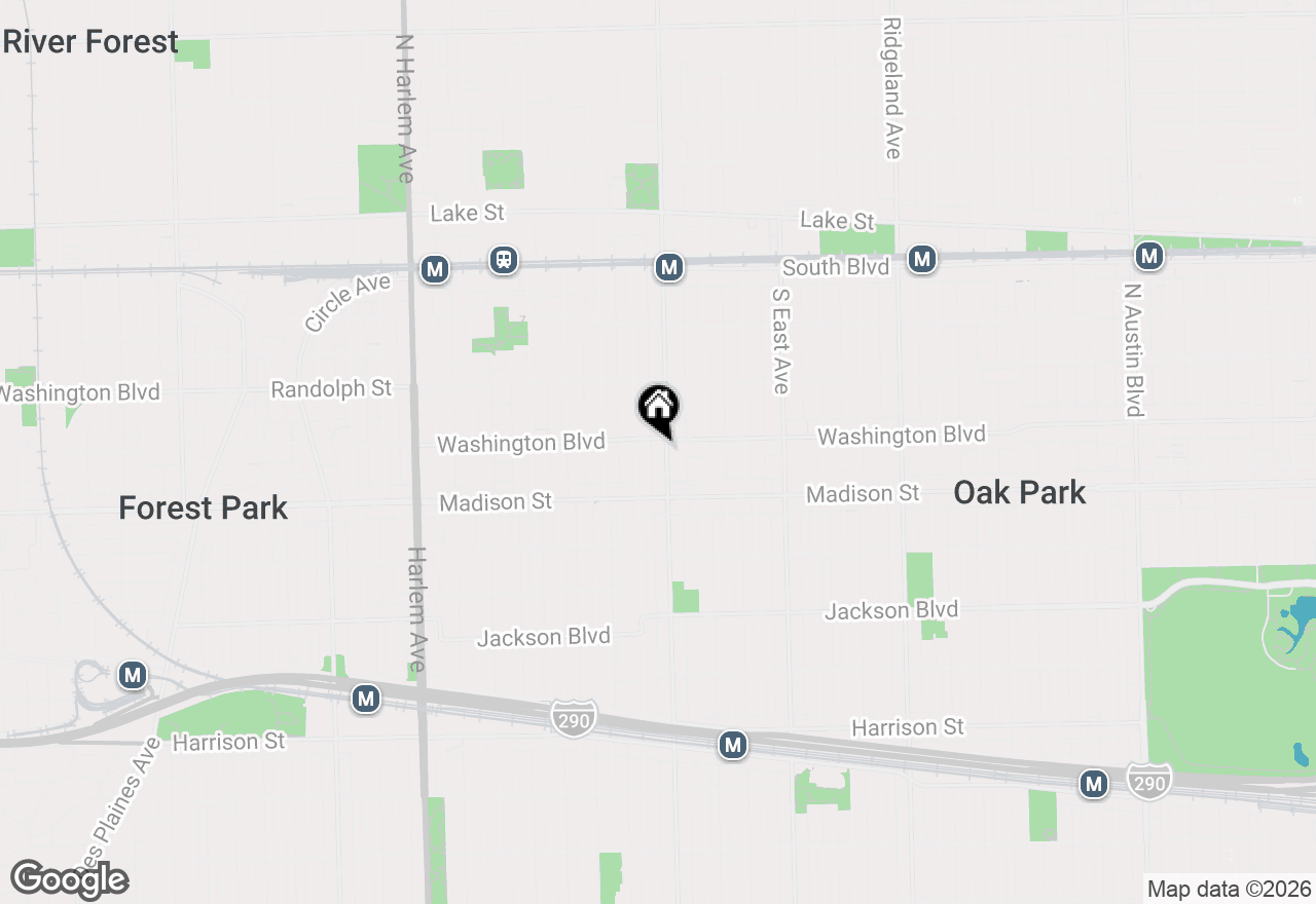 Map of 407 S Oak Park Avenue #H, Oak Park, IL 60302