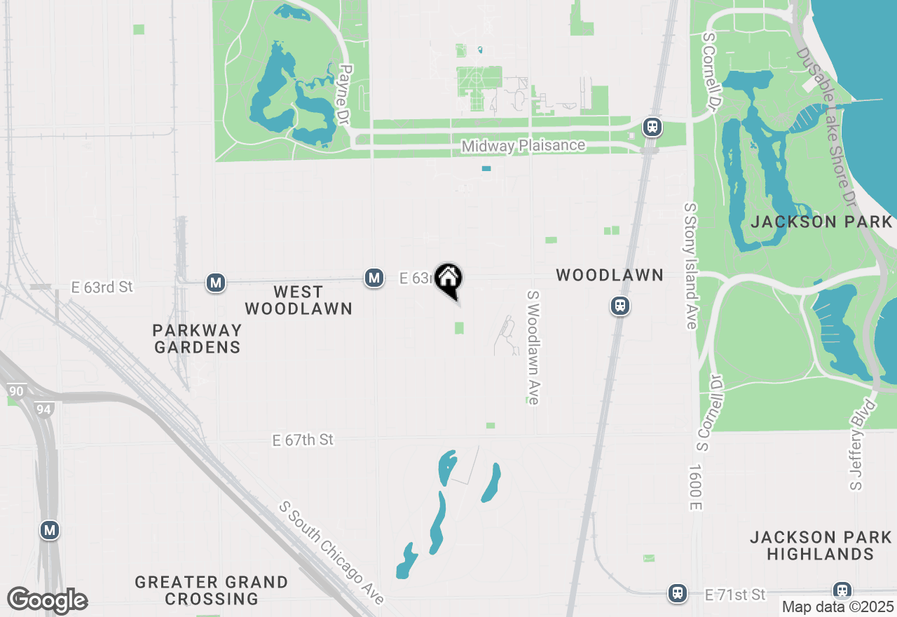 Map of 6347 S Ingleside Avenue #1, Chicago, IL 60637