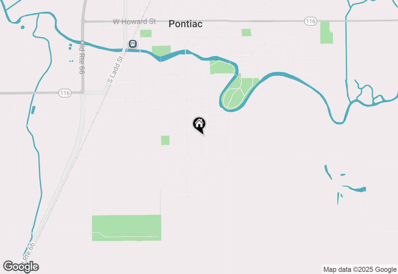 Map of 201 S Allen Street, Pontiac, IL 61764