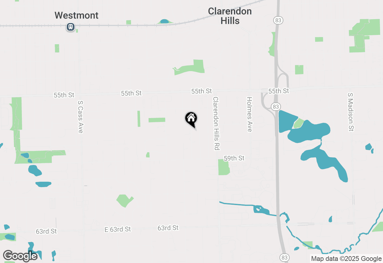 Map of 5735 Virginia Avenue, Clarendon Hills, IL 60514