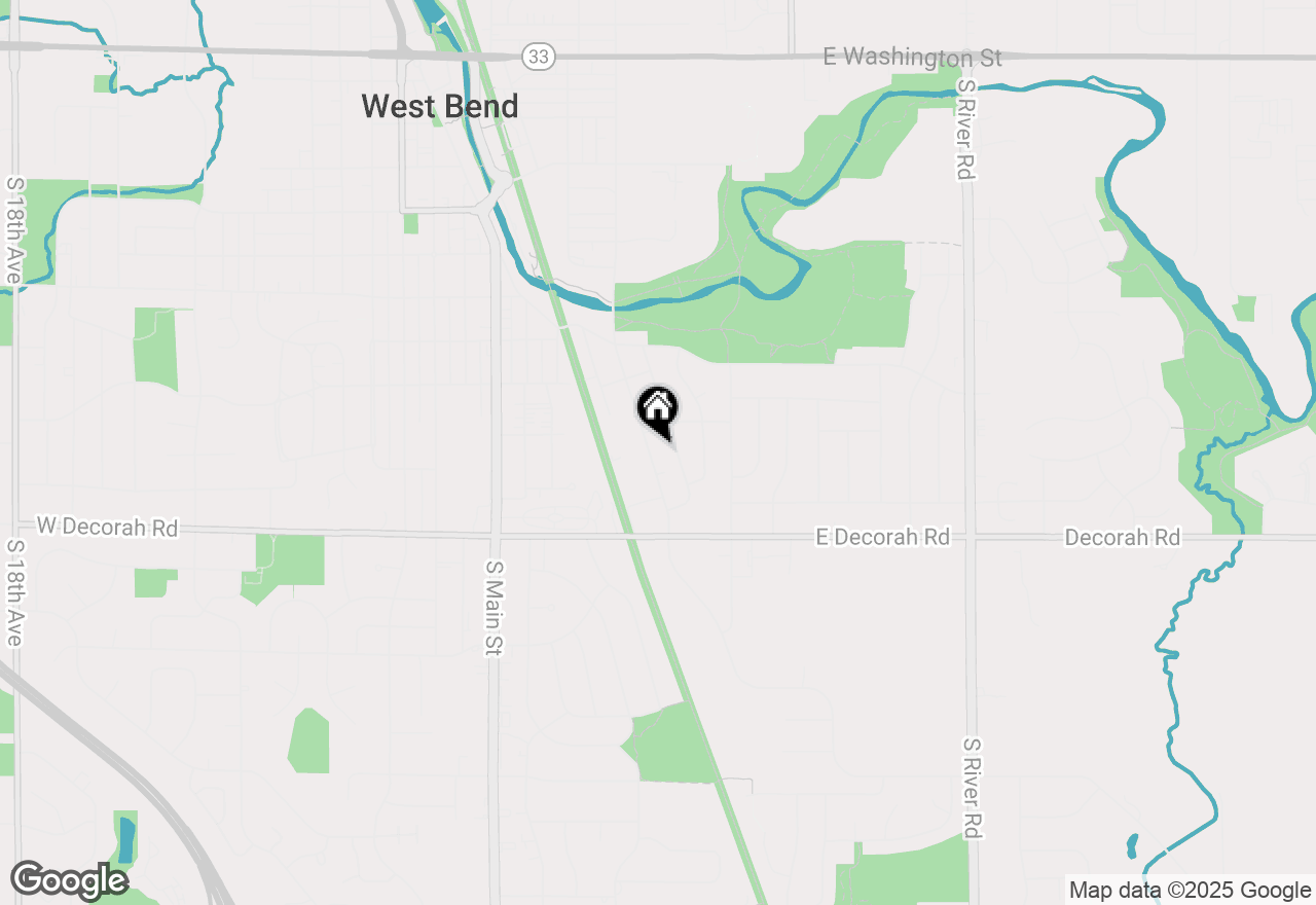 Map of 719 S Indiana Ave, West Bend, WI 53095