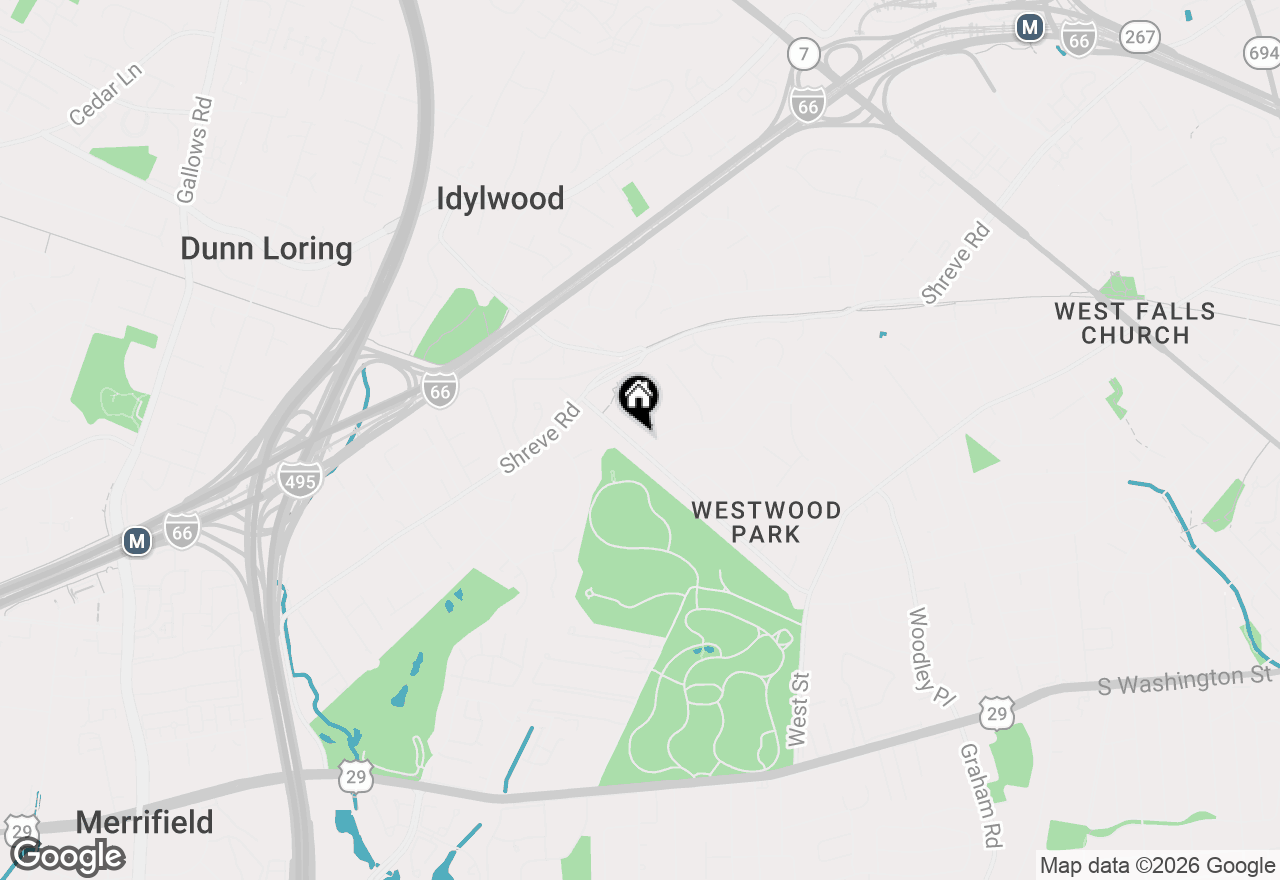 Map of 7518 Fairwood Lane, Falls Church, VA 22046