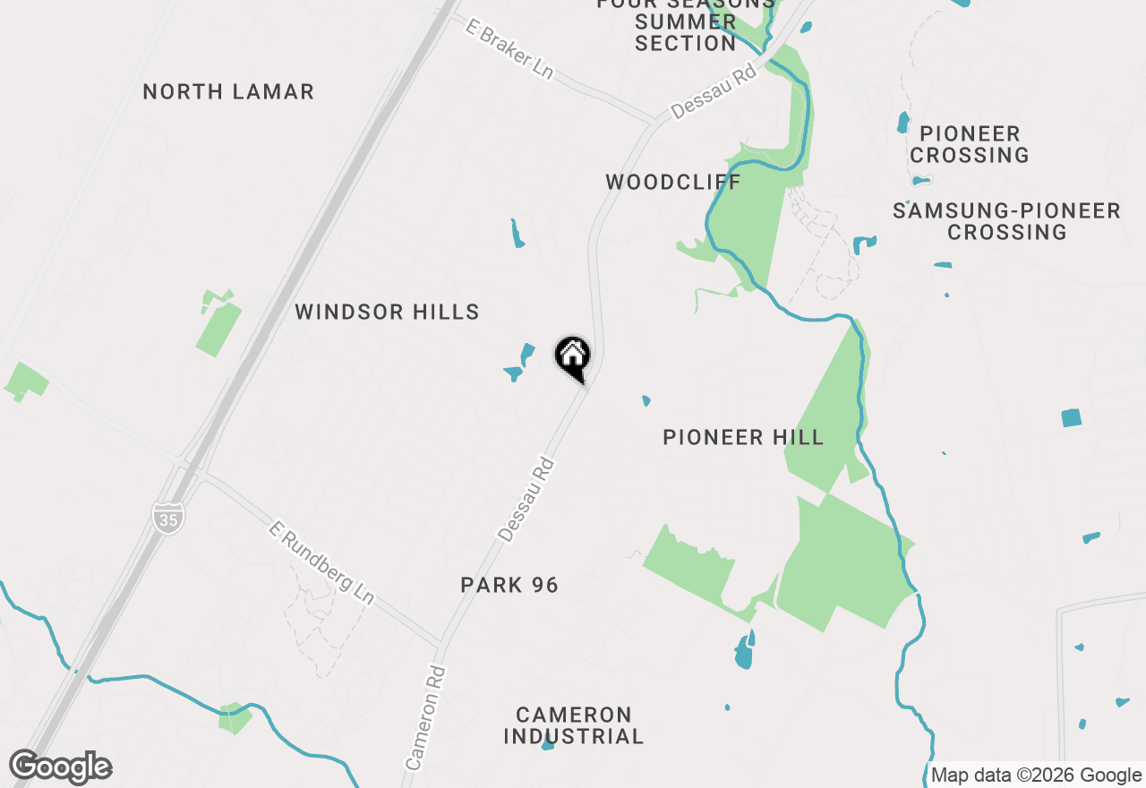 Map of 10207 Willfield Dr, Austin, TX 78753