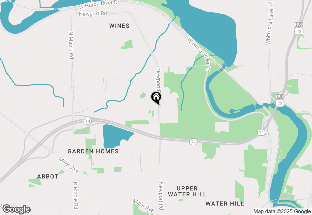 Map of 2115 Newport Road, Ann Arbor, MI 48103