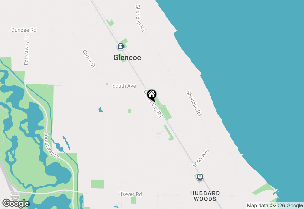 Map of 400 Green Bay Road #207, Glencoe, IL 60022