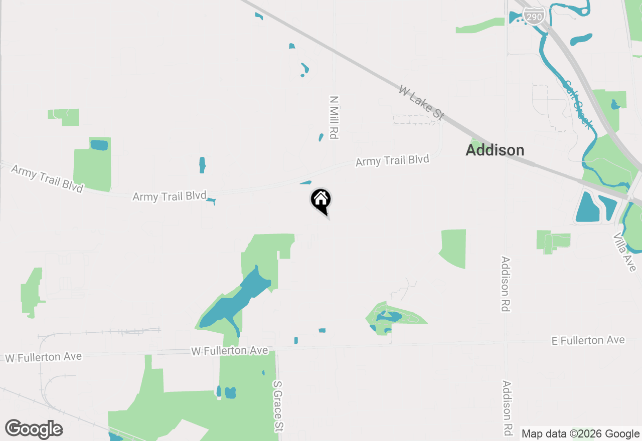 Map of 642 W Moreland Avenue, Addison, IL 60101
