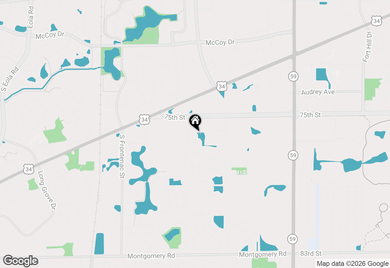 Map of 604 Blackstone Court, Aurora, IL 60504