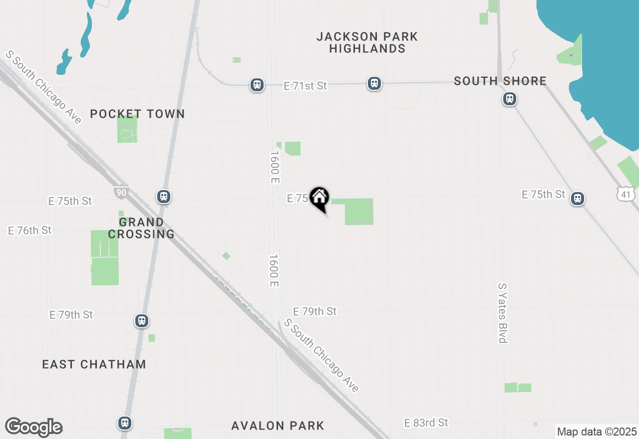 Map of 7545 S Ridgeland Avenue, Chicago, IL 60649