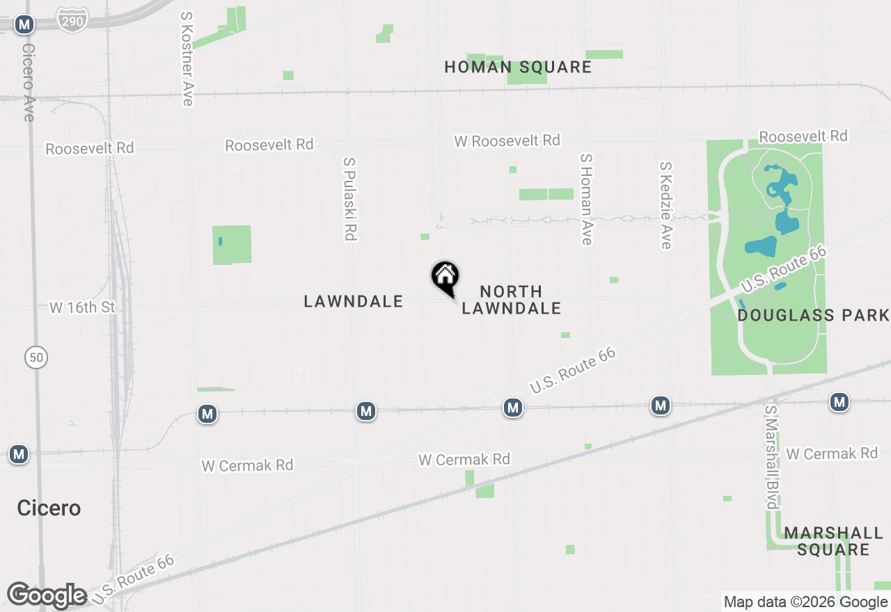 Map of 1604 S Ridgeway Avenue, Chicago, IL 60623