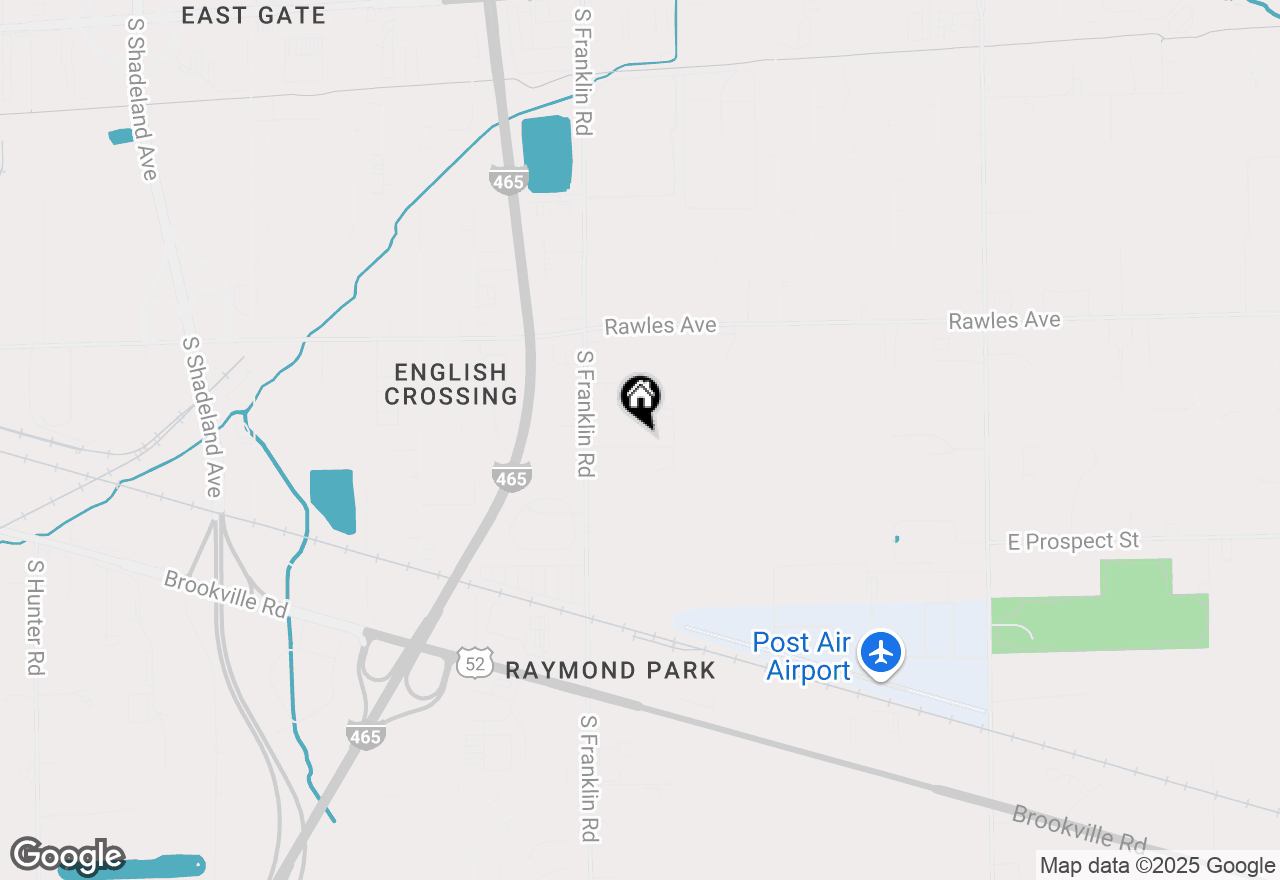 Map of 8102 Sycamore Springs Trail, Indianapolis, IN 46239
