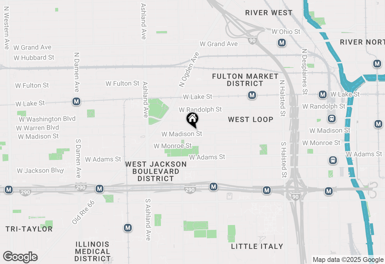 Map of 1312 W Madison Street #3A, Chicago, IL 60607