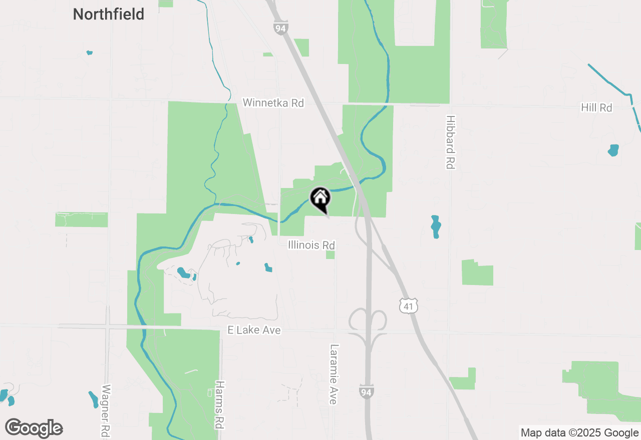 Map of 3528 Riverside Drive, Wilmette, IL 60091