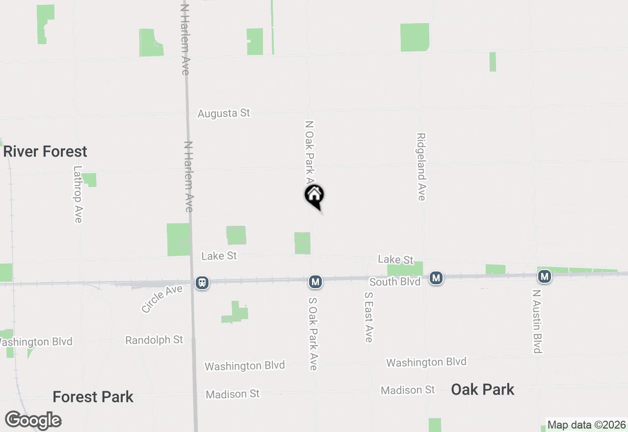 Map of (Address confidential), Oak Park, Illinois 60302