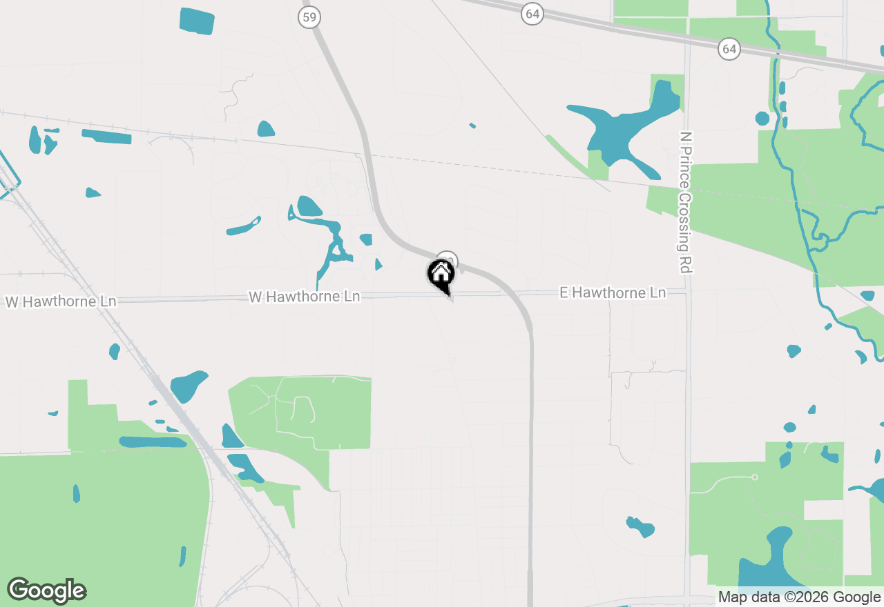 Map of 29W625 Hawthorne Lane, West Chicago, IL 60185